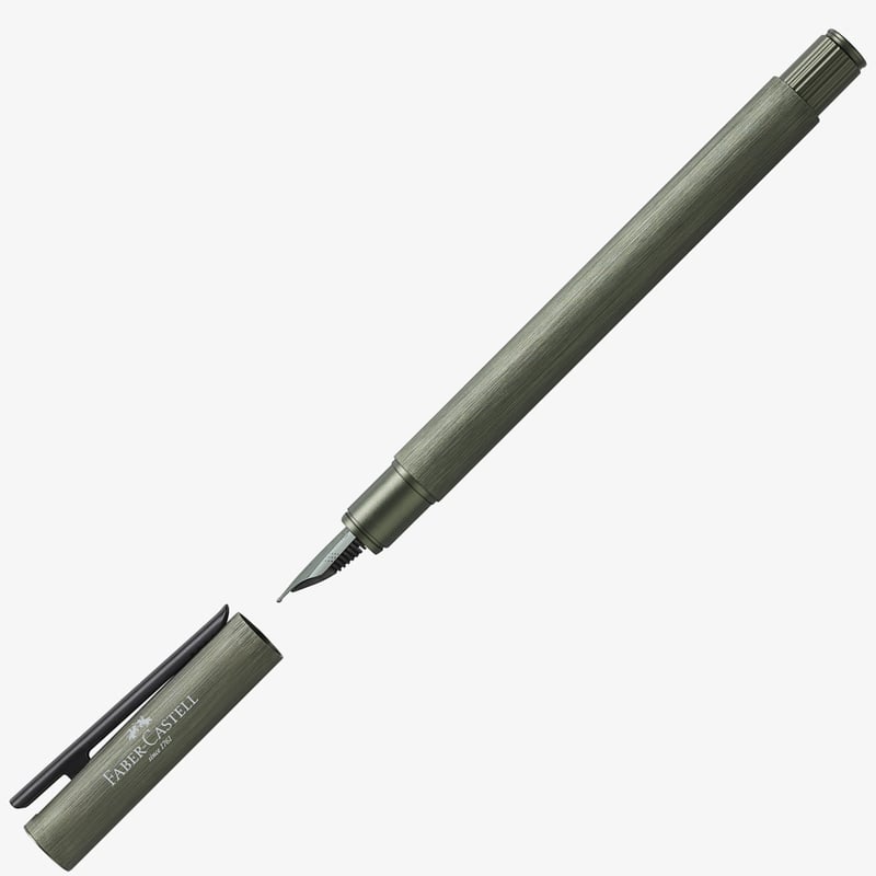 Faber-Castell Faber-Castell Neo Slim Fountain Pen - Aluminium Green