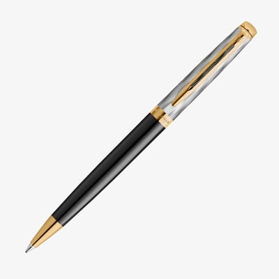 Waterman Hemisphere Reflections of Paris Ballpoint Pen - Deluxe Black