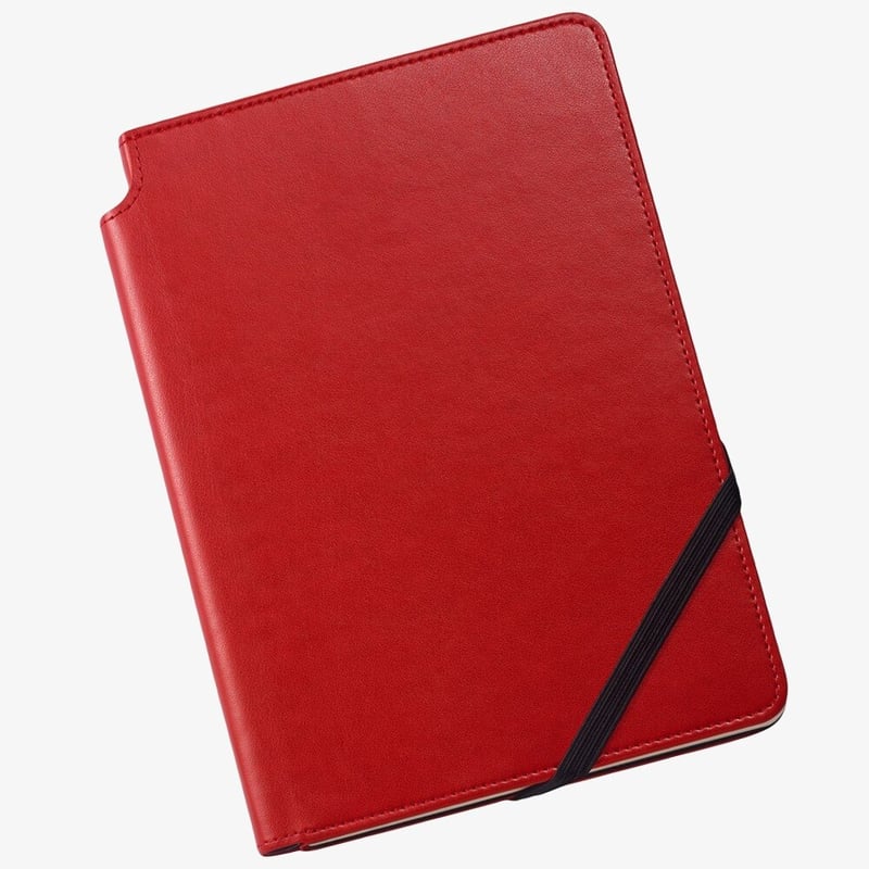 Cross Cross Ruled Leather Journal - Crimson Red - Medium