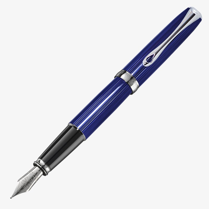 Diplomat Diplomat Excellence A2 Fountain Pen - Skyline Blue Chrome Trim