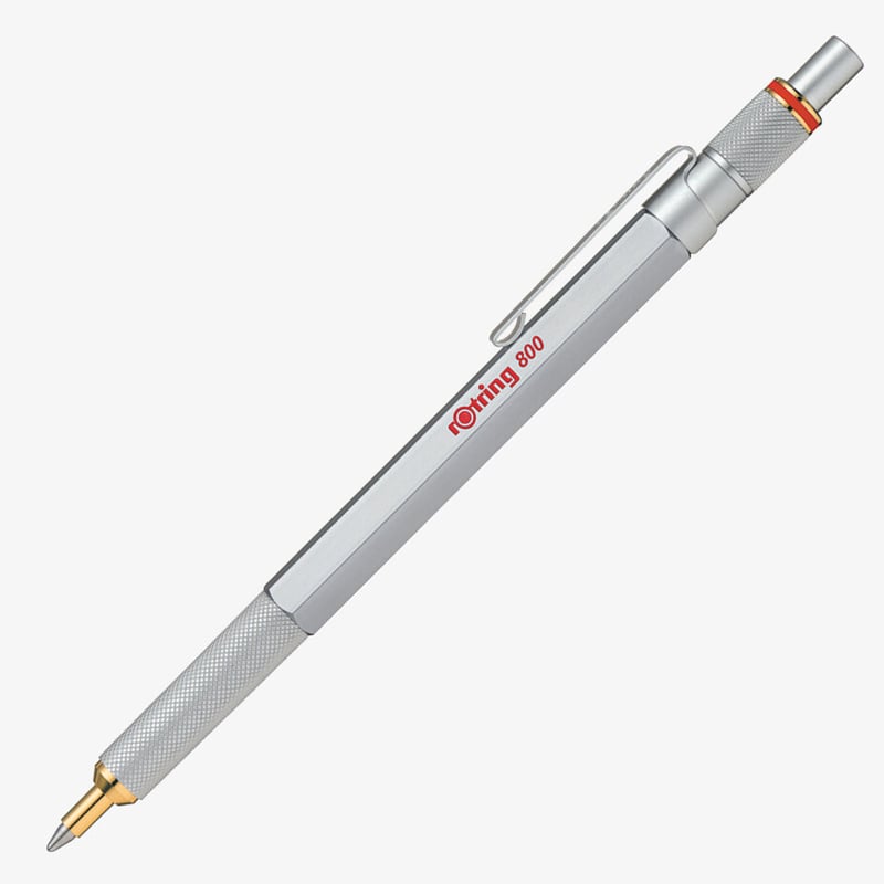 Rotring Rotring 800 Ballpoint Pen - Silver Barrel