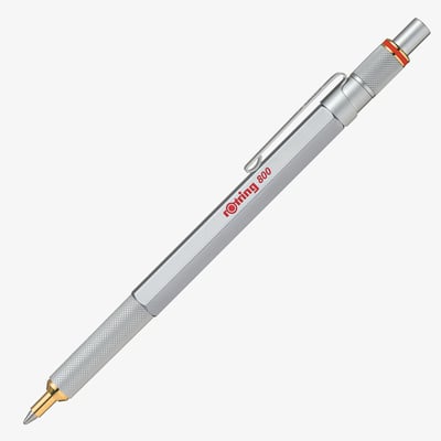 Rotring 800 Ballpoint Pen - Silver Barrel