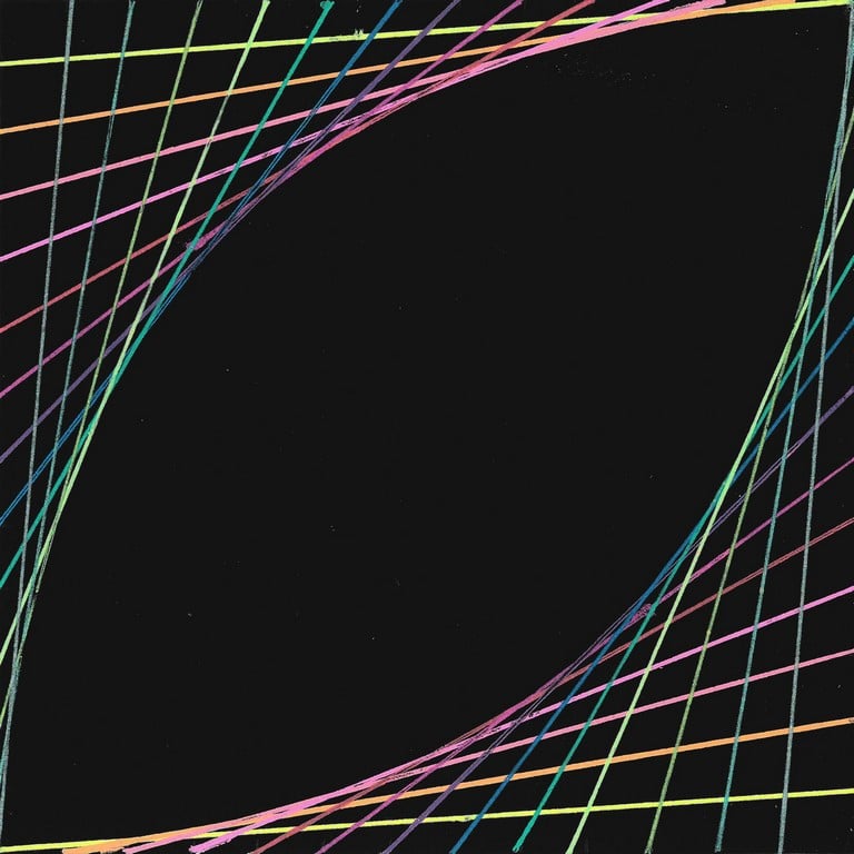 Geometric Pattern with Gelly Roll on Black Paper by Kyle Nelson