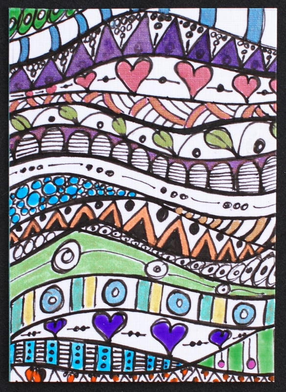 ATC - Zenspirations Wave Patterns