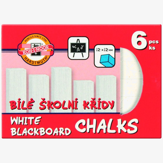 Koh-I-Noor Koh-I-Noor White Blackboard Chalks (Pack of 6)