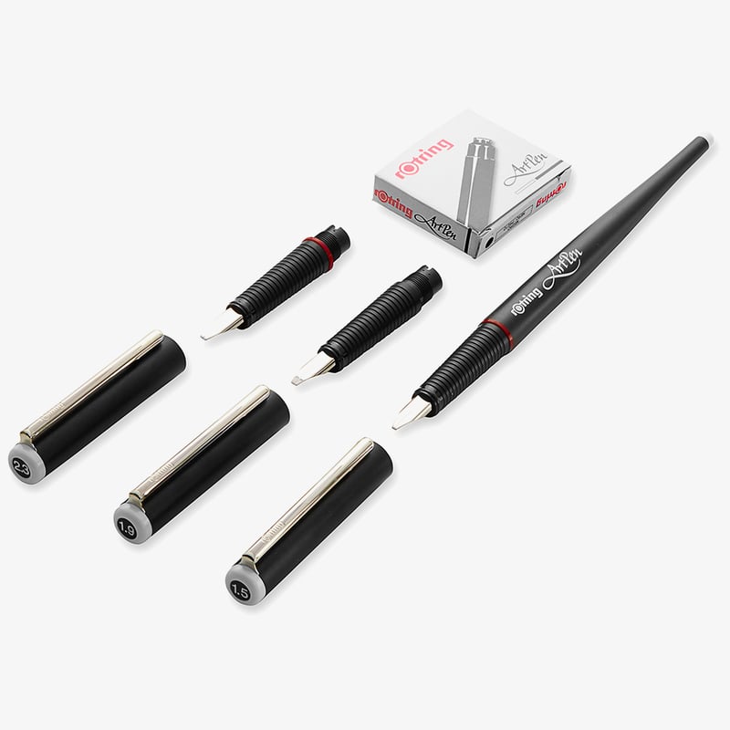 Rotring Art Pen Calligraphy Set - 1.5mm/1.9mm/2.3mm