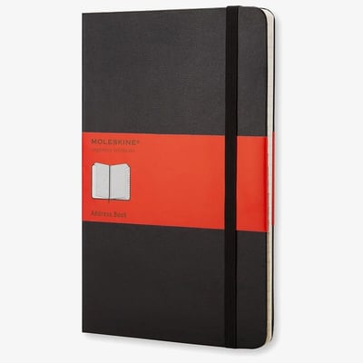 Moleskine Classic Hardback Large Address Book - Black
