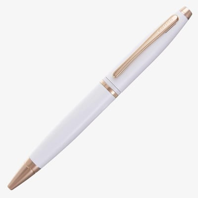 Cross Calais Ballpoint Pen - Pearlescent White Lacquer
