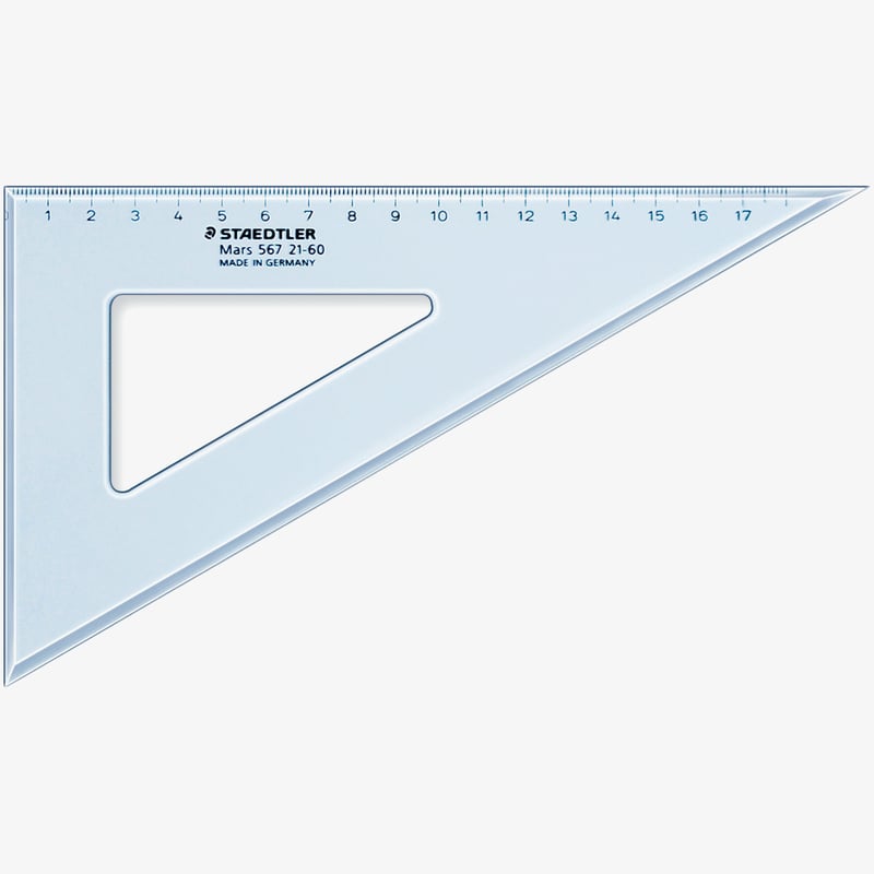 Staedtler Staedtler Mars Set Square - 20cm 60°/30°