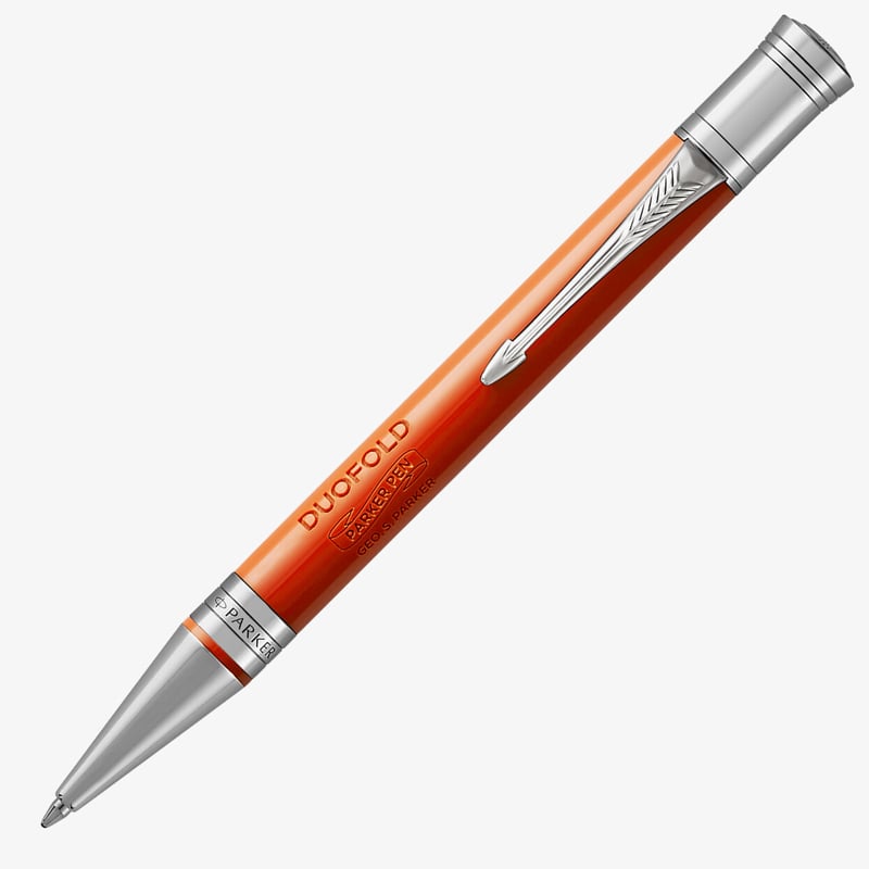 Parker Parker Duofold Classic Ballpoint Pen - Big Red Vintage Chrome Trim