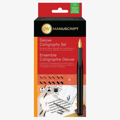 Manuscript Classic Deluxe Calligraphy Pen Set - Deluxe 6 Nibs (Left Handed)