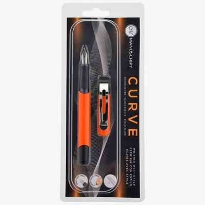 Manuscript Curve Fountain Pen - Orange