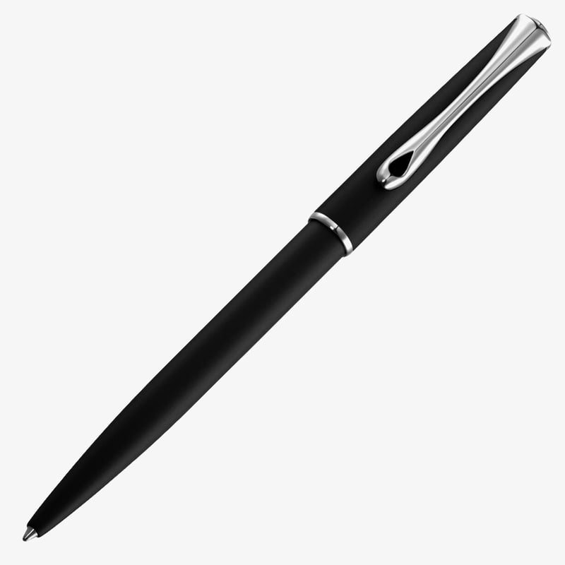 Diplomat Diplomat Traveller Ballpoint Pen - Lapis Black Chrome Trim