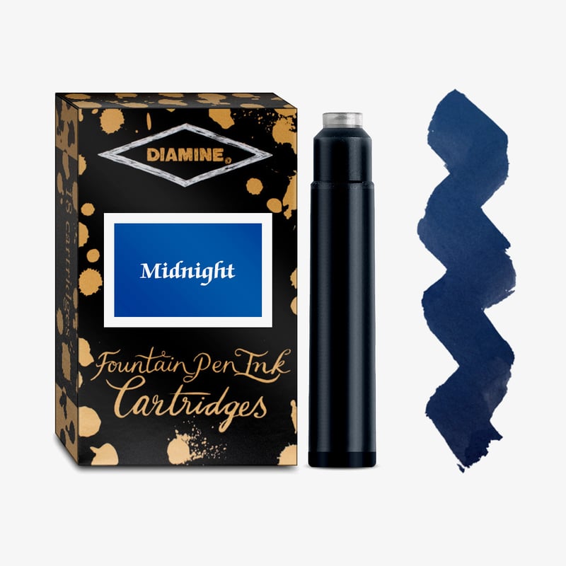 Diamine Inks Diamine Ink Cartridge - Midnight (Pack of 18)