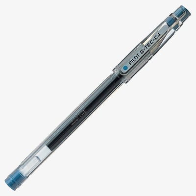 Pilot G-Tec C4 Gel Ink Rollerball Pen - Light Blue