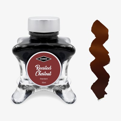 Diamine Inkvent Christmas Ink Bottle 50ml - Roasted Chestnut