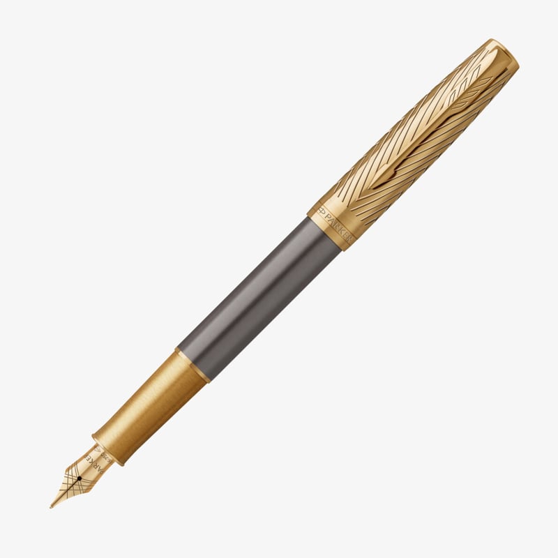 Parker Parker Sonnet Pioneers Collection Fountain Pen - Grey Arrow Gold Trim