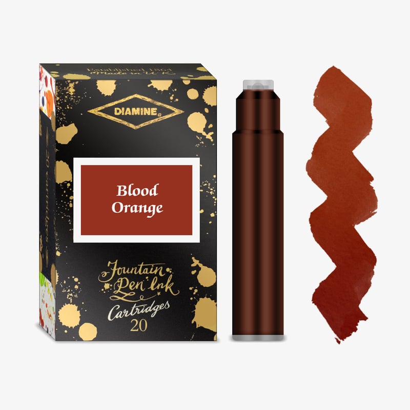 Diamine Inks Diamine Ink Cartridge - Blood Orange (Pack of 20)