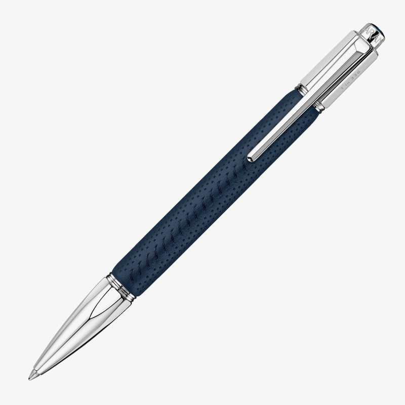 Caran d'Ache Caran d'Ache Varius Trophy Limited Edition Ballpoint Pen - Night Blue Leather