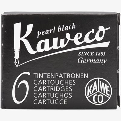 Kaweco Ink Cartridges - Pearl Black (Pack of 6)