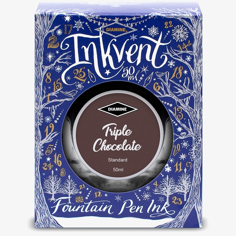 Diamine Inkvent Christmas Ink Bottle 50ml - Triple Chocolate