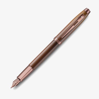 Sheaffer 100 Fountain Pen -  Coffee Edition PVD Trims