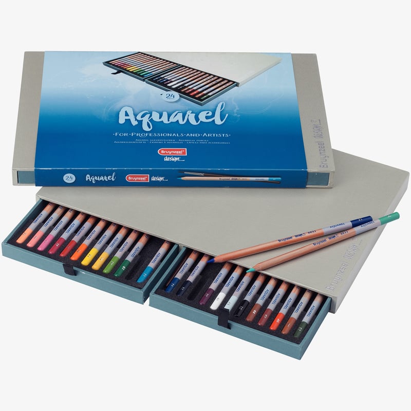 Bruynzeel Bruynzeel Design Aquarel Colour Pencils - Assorted Colours (Pack of 24)
