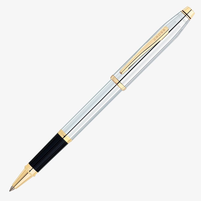 Cross Cross Century II Rollerball Pen - Medalist Chrome and Gold