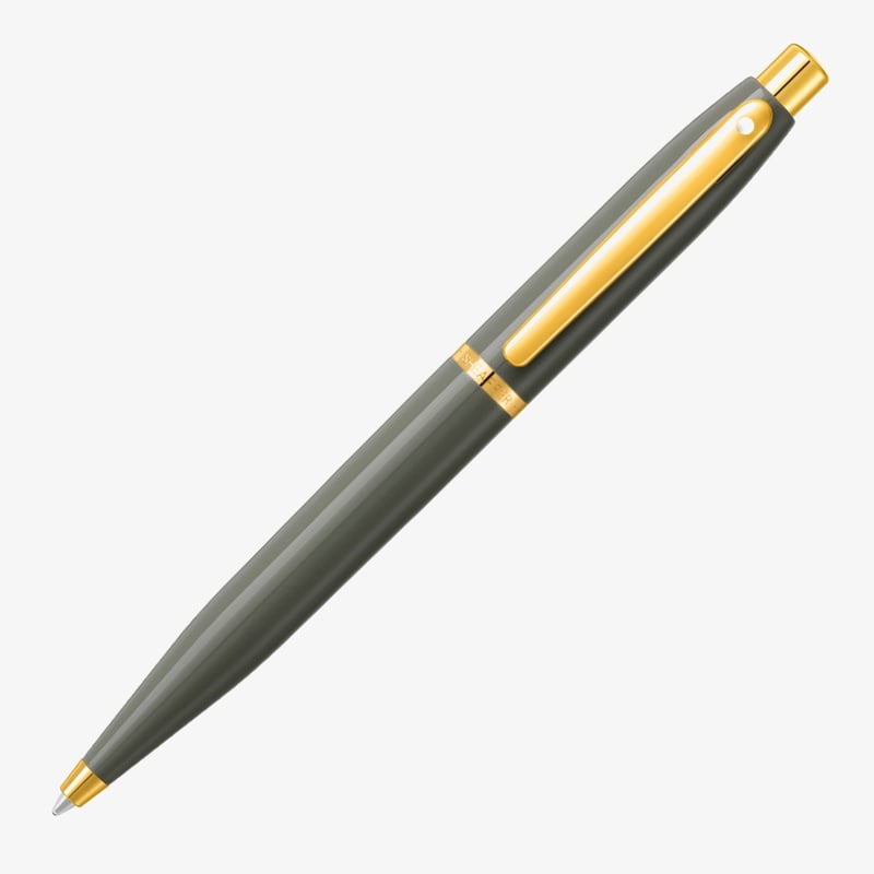 Sheaffer Sheaffer VFM Ballpoint Pen - Light Grey Gold Trim