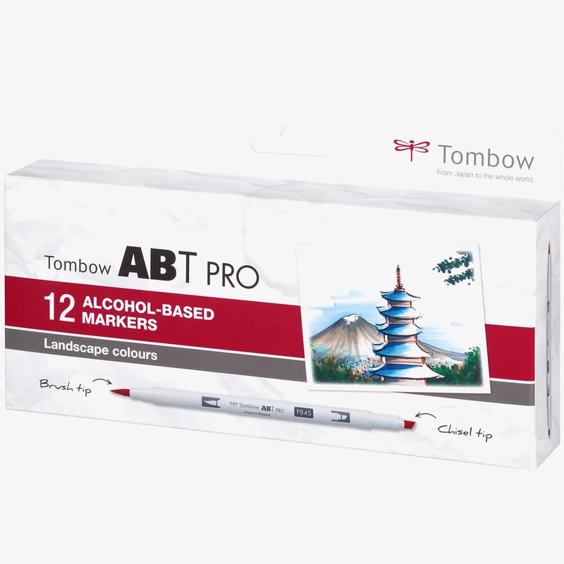 Tombow Tombow ABT PRO Markers - Landscape Colours (Pack of 12)