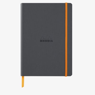 Rhodia Softcover Notebook - A5 - Titanium - Dotted