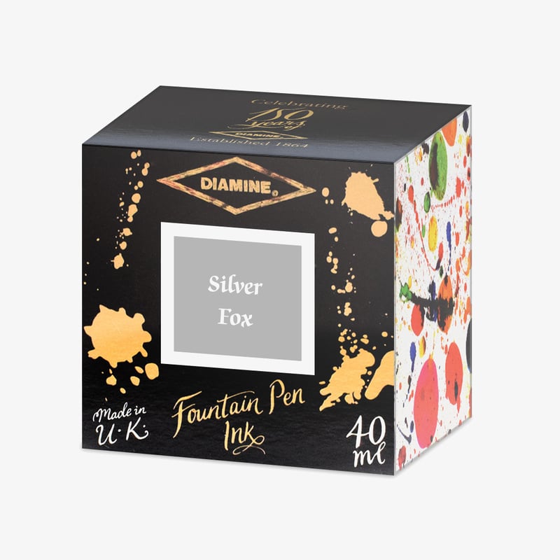 Diamine 150th Anniversary Ink Bottle 40ml - Silver Fox