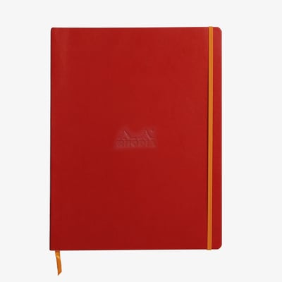Rhodia Softcover Notebook - A4 - Poppy - Lined