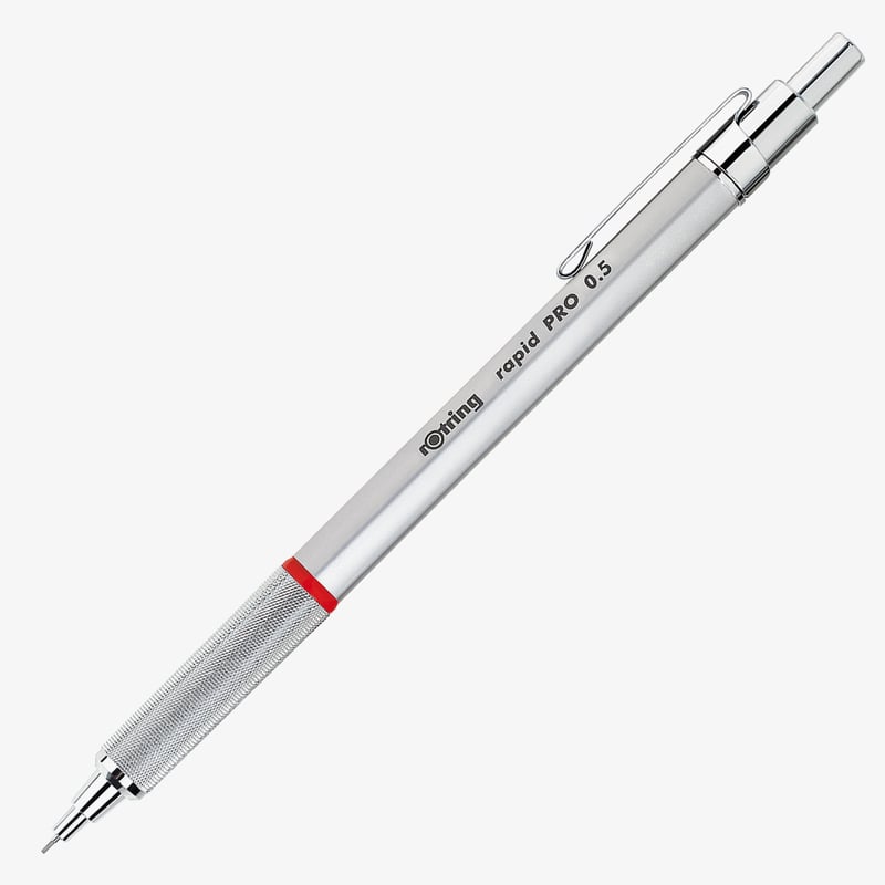 Rotring Rotring Rapid Pro Mechanical Pencil - Silver Chrome - 0.50mm