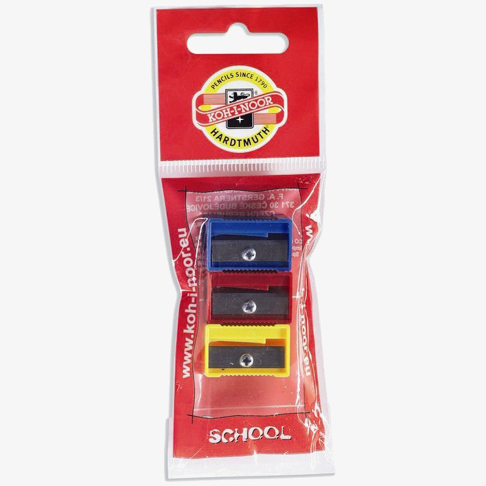 Koh-I-Noor Koh-I-Noor Sharpener - Plastic Set of 3