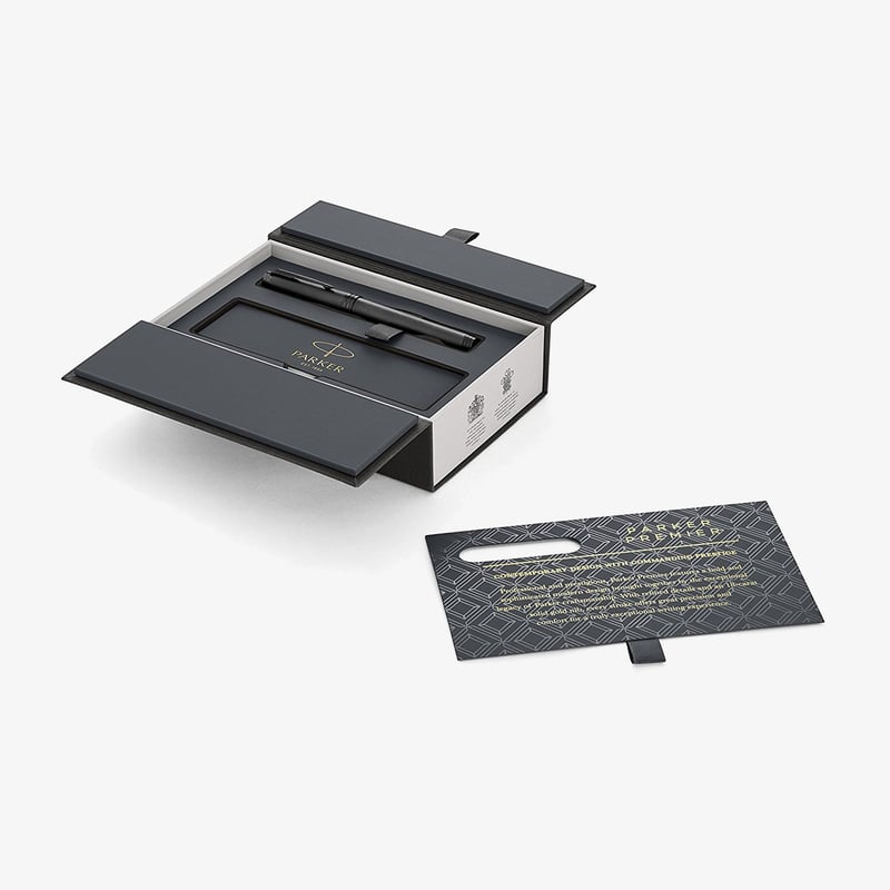 Parker Premier Fountain Pen - Monochrome Black PVD