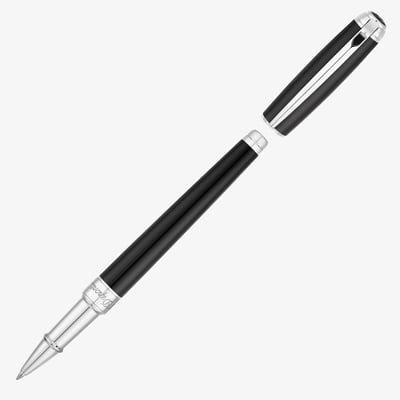S.T. Dupont Line-D Medium Rollerball Pen - Black & Palladium
