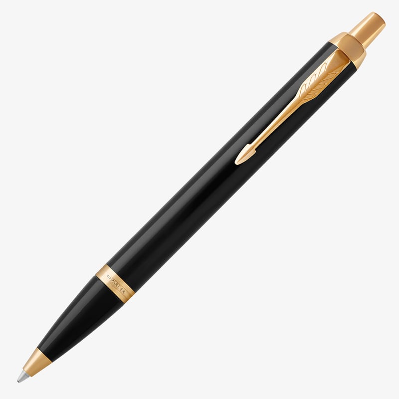Parker Parker IM Ballpoint Pen - Gloss Black Gold Trim