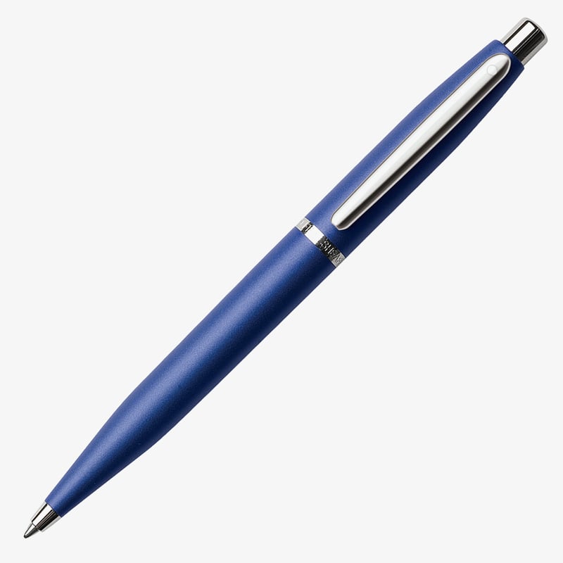 Sheaffer Sheaffer VFM Ballpoint Pen - Neon Blue Chrome Trim