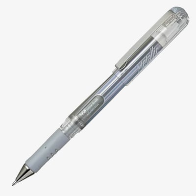Pentel Hybrid DX Gel Pen - Metallic Silver