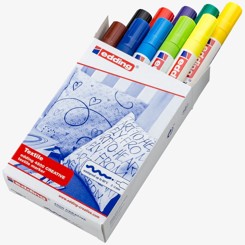 Edding Edding 4500 Textile Markers - Assorted Colours (Pack of 10)