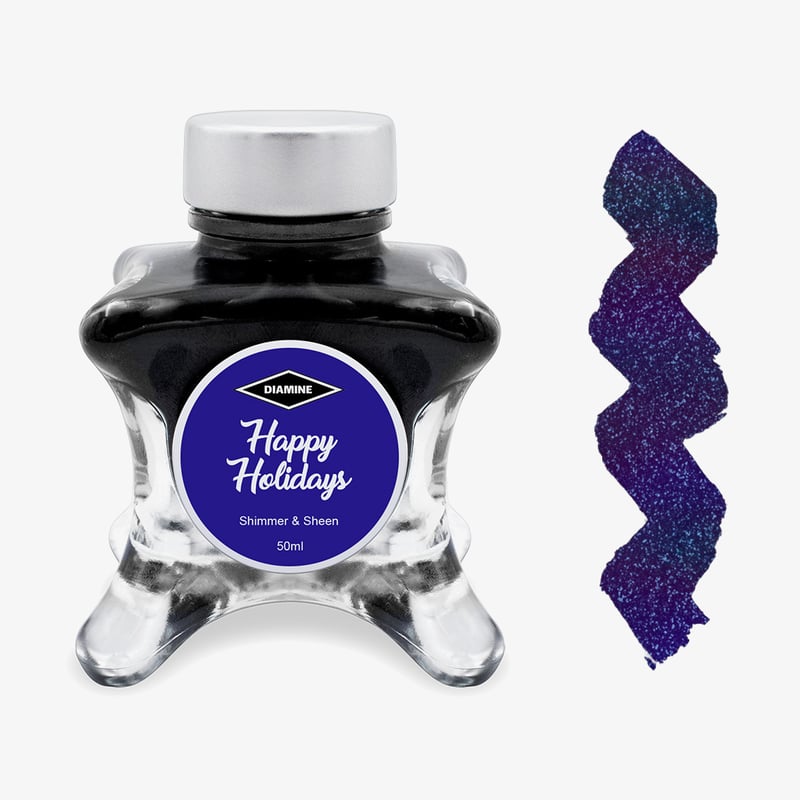 Diamine Inks Diamine Inkvent Christmas Ink Bottle 50ml - Happy Holidays