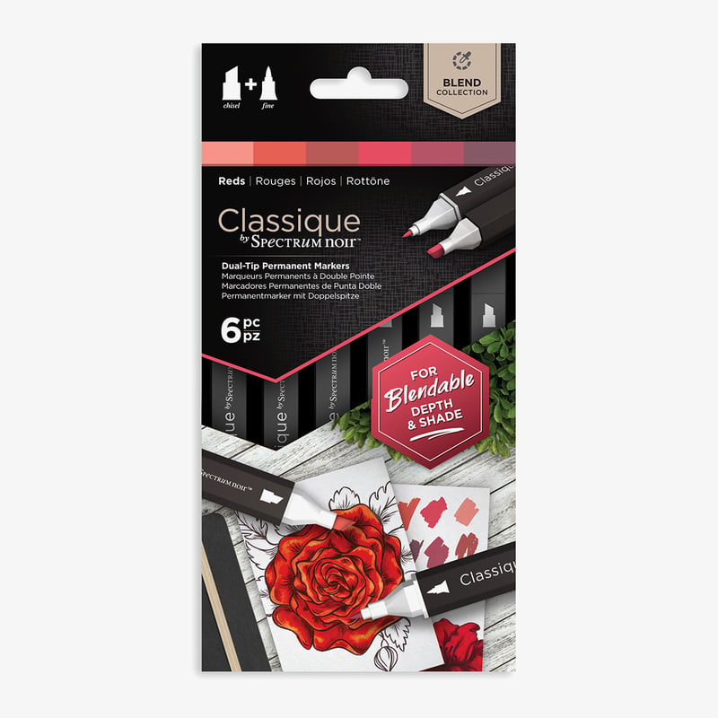 Spectrum Noir Spectrum Noir Classique Markers - Fiery Reds (Pack Of 6)