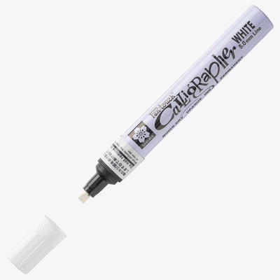 Sakura Pen-Touch Calligraphy Marker - Medium - White