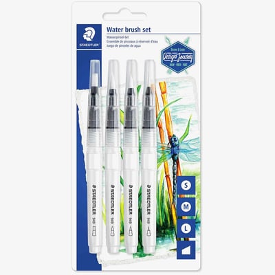 Staedtler Design Journey Water Brush Pen Set (Pack of 4)