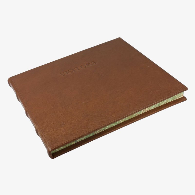 Papuro Papuro Large Toscana Visitors Book - Brown