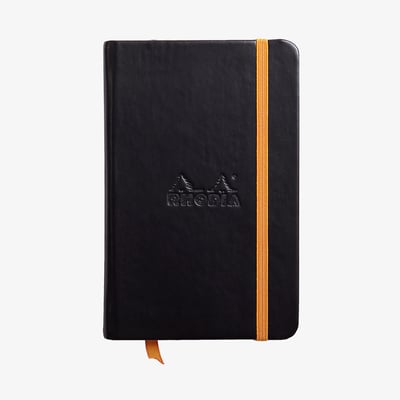 Rhodia Hardcover Notebook - Small - Black - Lined