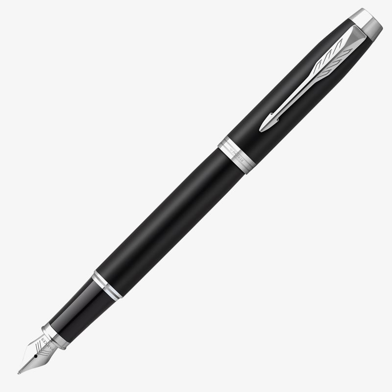 Parker Parker IM Fountain Pen - Matte Black Chrome Trim