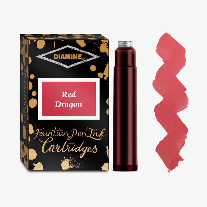 Diamine Inks Diamine Ink Cartridge - Red Dragon (Pack of 18)