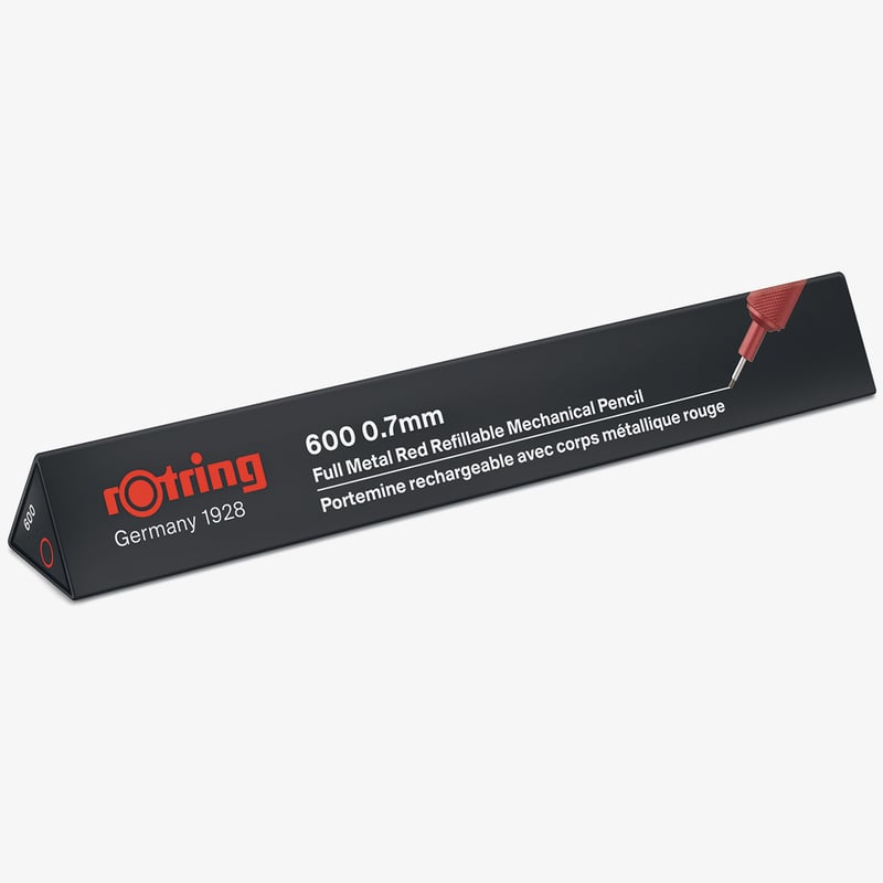 Rotring 600 Mechanical Pencil - Red Barrel - 0.7mm
